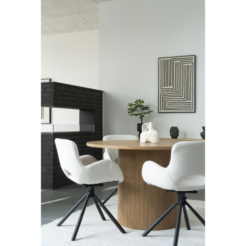 Boavista valgomojo stalas ø120x75 cm